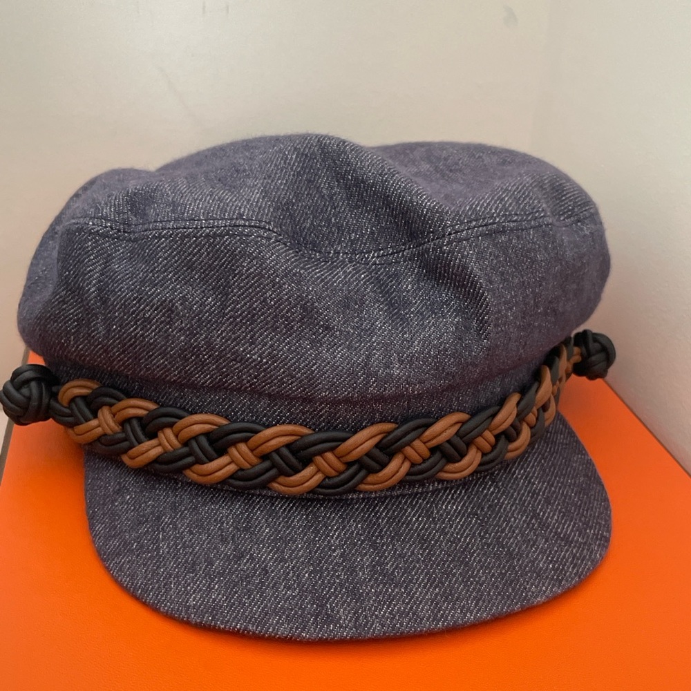 Hermès Casquette Giulietta Denim Hat – Size 59